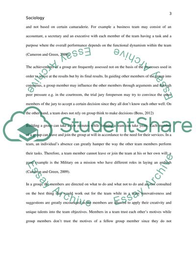 The Differences Between A Group And A Team