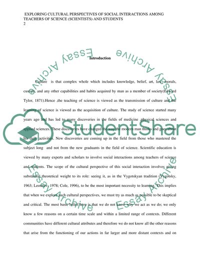 Cultural Aspects of the Transfer of Scientific Knowledge