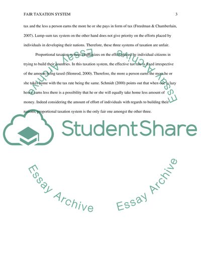 Do we have a fair taxation system