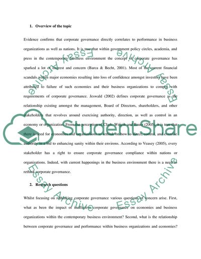 Rethinking corporate governance