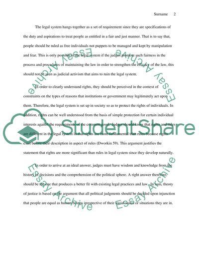 Proper Role of Judges in the Legal System