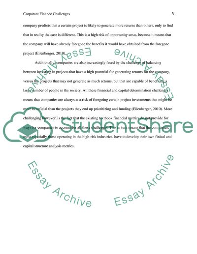 The Corporate Finance Challenges Faced by Companies