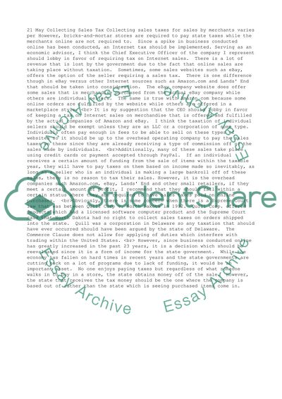 About collecting state sale taxs