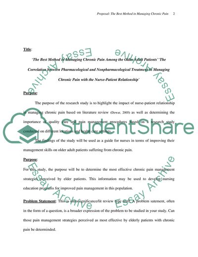 The Best Method in Managing Chronic Pain