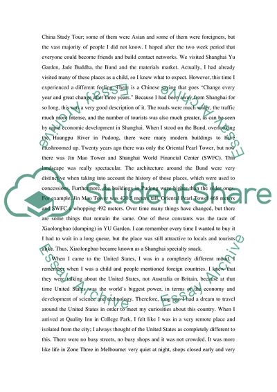 China and the United States Study Tours: Differences Between the Two Countries