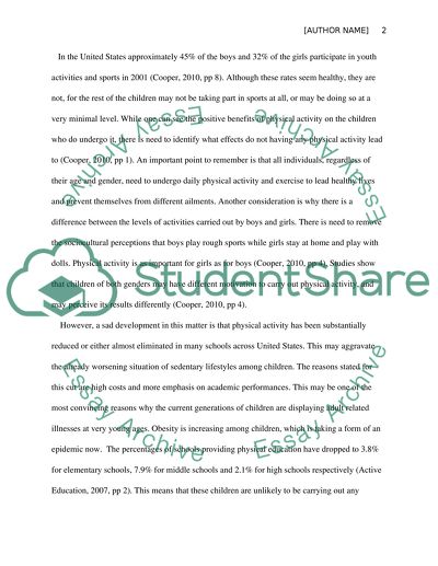 Positive Effects of Physical Activity and Sports on Child