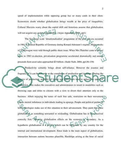 The Influence of Government on Globalization