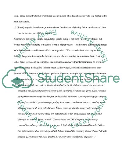 Principles of Home Microeconomics