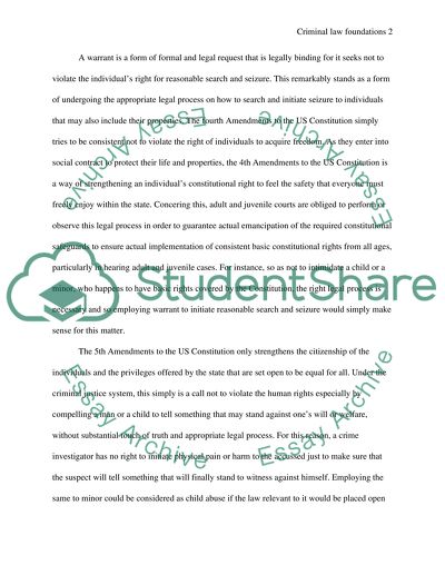 Criminal Law Foundations