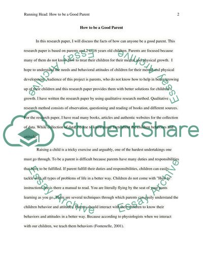 How to be a Good Parent