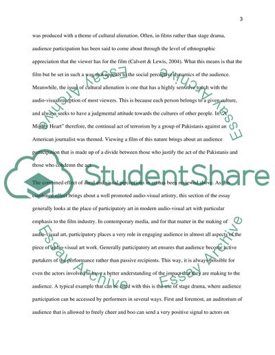 Sound and Vision: interaction b/w artist and audience