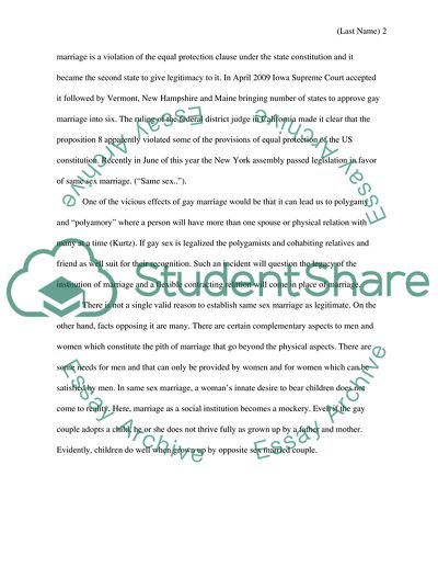 Governments and Gay Marriage