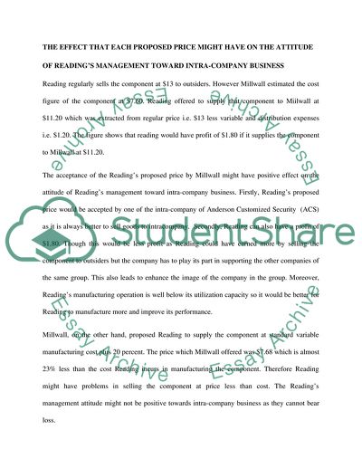 Managerial Control of a Company