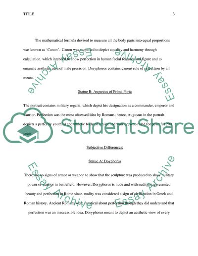 Polykleitos, Doryphoros/ Portrait of Augustus