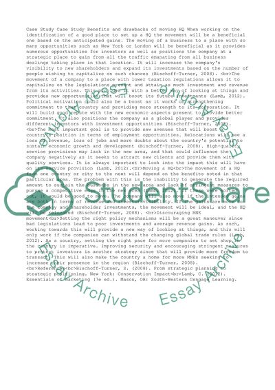 Benefits and Drawbacks of Moving HQ