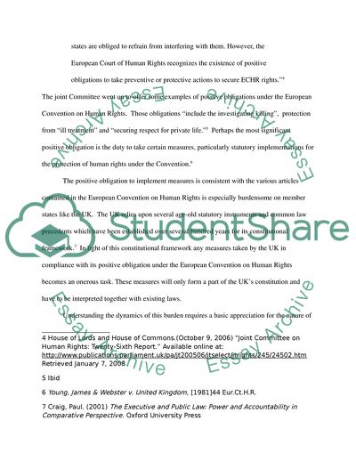 The European Convention For the Protection of Human Rights
