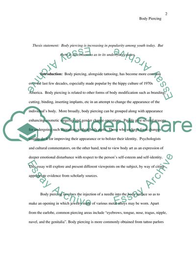 Expressing Individual Identity Through Body Piercing