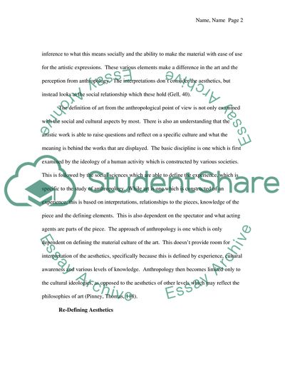 Can the Anthropology of Art Be the Same Thing as the Anthropology of Aesthetics