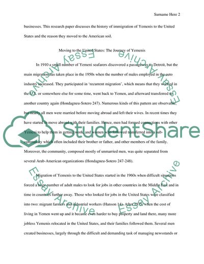 Yemen Immigration to the United States