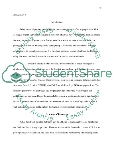 The Problem of Teenage Pornography Addiction