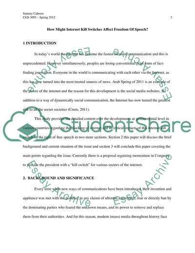 How Might Internet Kill Switches Affect Freedom Of Speech