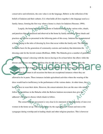 Home as the centre of Judaism