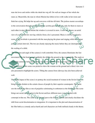 The film Circus as directed by Grigori Aleksandrov