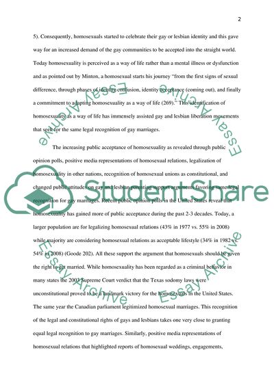 Should Gay Marriage Be Granted The Same Legal Recognition as Heterosexual Marriage