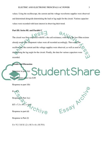 Electrical & electronic principles ( lap report ) AC power