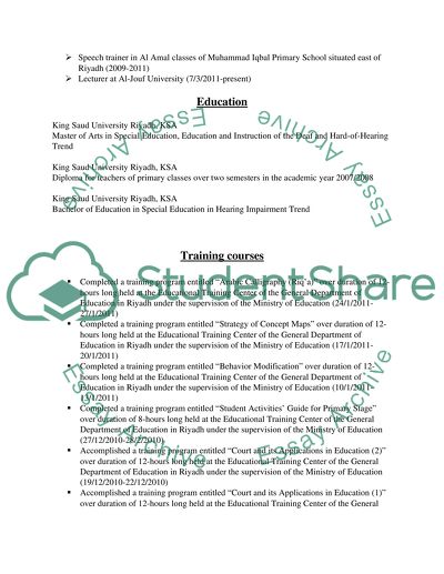 Master in Special Education