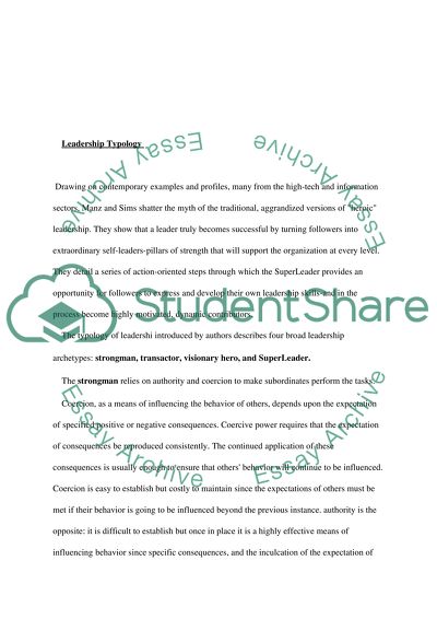 Empirical Approach toward the Concept of Leadership