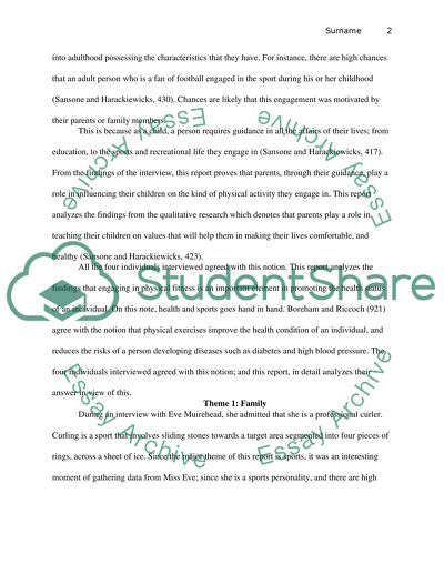 Whether Parents Influence the Participation of Their Children in Sporting Activities