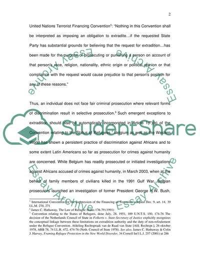 Belgium Universal Jurisdiction Statute
