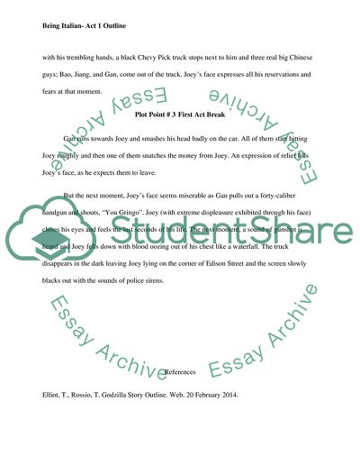 Act 1 Screen Play Writing