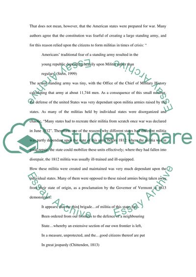 Militia in the War of 1812