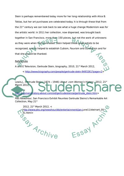 Paris - Gertrude Steins Salon