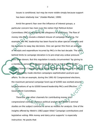 Private interest groups and their role in Washington