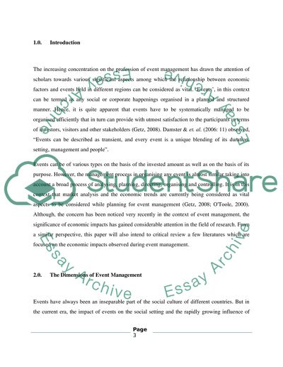 Economic Impacts on Event Management