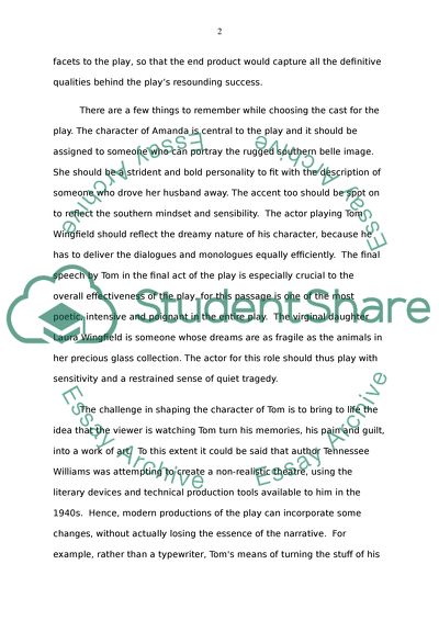 The Glass Menagerie by Tennessee Williams