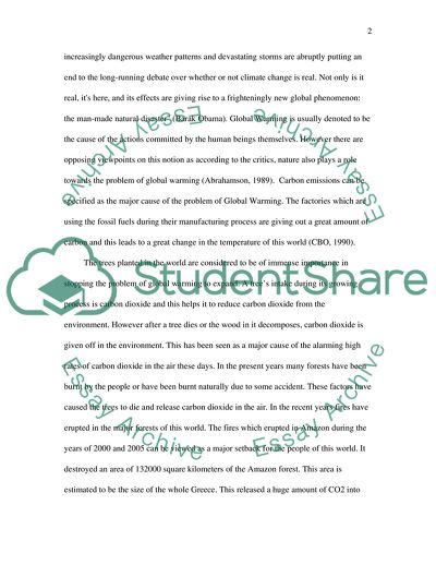 Causes and Effects of Global Warming