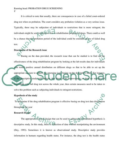 Applying The Probation Drug Screen