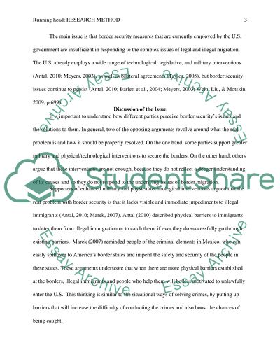 Border Security Measure