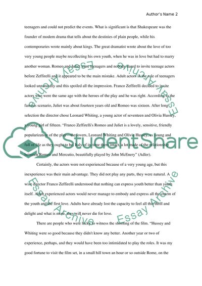 Romeo and Juliet by Franco Zeffirelli