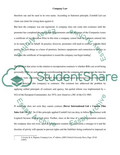 The Term of Companys Promoter