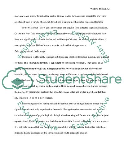 The Constant Influence of the Media and Advertisements on Peoples Body