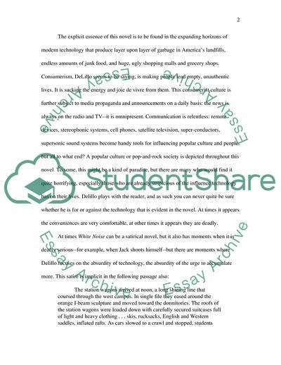 The Main Theme of Delillos Novel