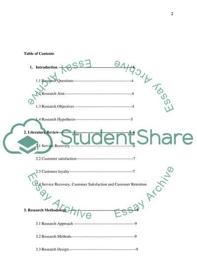 Effectiveness of Service Recovery for Customer Satisfaction