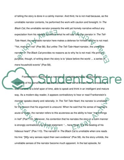 Mary Shelleys Frankenstein, Poes Black Cat, Poes TellTale Heart