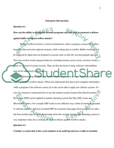 Enterprise Information Security