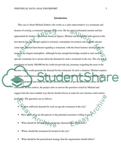 Individual Data Analysis - Michael Jenkins
